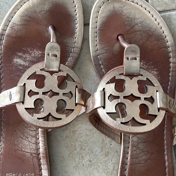 Tory Burch Rose Gold Sandals - Picture 2 of 5